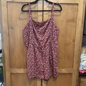 XXL Tall womens Old Navy Romper Floral Pink